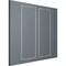 Ekena Millwork 28-in. W x 72-in. H Ashford Panel Moulding Kit Double Panel PMLKAS28X72B - alternate 2
